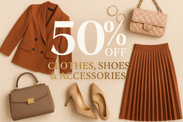 50% Off Clothes, Shoes & Accessories Sale