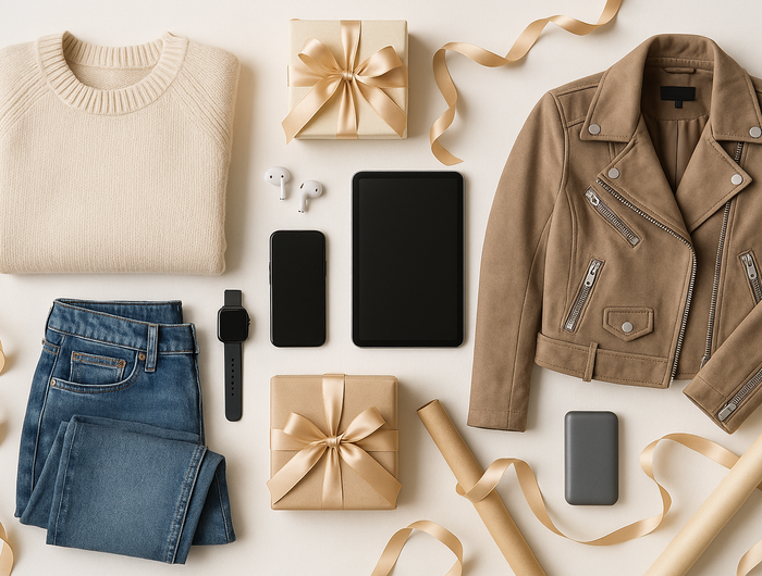 gifts of clothing and gadgets