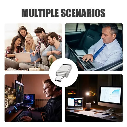 Revolutionary 2TB High-Speed USB Flash Drive with Dual Type-C and Lightning Interface - Perfect for Mobile Phones and Computers!