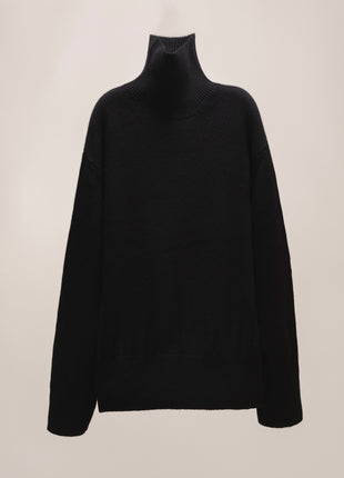 Pure Cashmere Maxi High Neck Sweater
