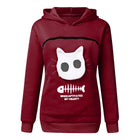 Cozy Cat Lovers Hoodie with Paw Print Pouch - Perfect for Cuddling Your Pet!