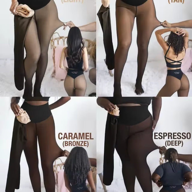 Elevate Your Style with Viral One Seam Compression Thick Tights - Cozy Fleece Leggings for a Flawless Fit