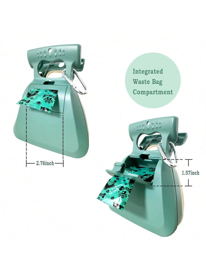 Effortless Dog Waste Cleanup: Portable Pooper Scooper with Waste Bag Attachment for On-the-Go Pet Owners
