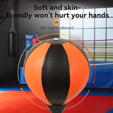 Ultimate Boxing Speedball with Adjustable Stand - Perfect for Teens & Adults - 360° Rebound for Stress Relief & Fitness - Ideal for Home Use in Any Space