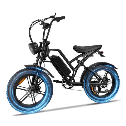 Experience the Thrill of the Fat Tire E-Bike: 48V 1500WH Battery, 25MPH Speed, and 28-Mile Range for Adventurous Commuting!