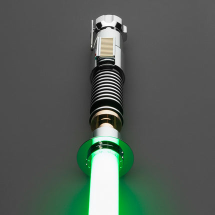 Ultimate Luke Skywalker EP8 Lightsaber: Heavy Dueling Xeno Pixel Saber with Metal Hilt, 34 Sound Fonts & Smooth Swing Action