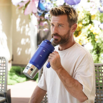 Sidagar 33.8Oz Stainless Steel Leak-Proof Thermos Cup with Non-Slip Pad, Portable Watertight Straw, Easy-Clean Design - Ideal Summer Water Bottle to Keep Drinks Cold