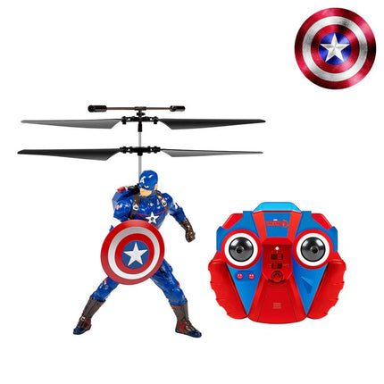 MARVEL Avengers Remote Control Helicopter - Iron Man, Captain America, Hulk, Spider-Man, Deadpool & Wolverine with LED Lights & Twin Rotors for Ultimate Stability