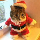 Adorable Christmas Cat Costumes - Funny Santa Claus Outfits for Small Cats and Dogs - Perfect for Holiday Celebrations!