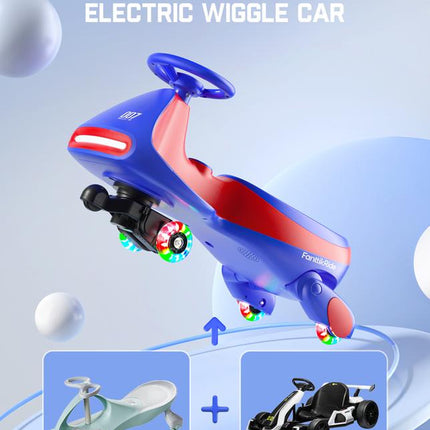 Fanttikride N7 Pedal-Powered Electric Wiggle Car - Fun Ride-On Toy for Kids!