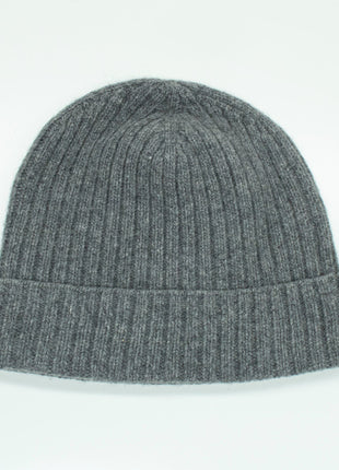 CASHMERE RIBBED HAT-2