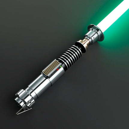 Ultimate Luke Skywalker EP8 Lightsaber: Heavy Dueling Xeno Pixel Saber with Metal Hilt, 34 Sound Fonts & Smooth Swing Action