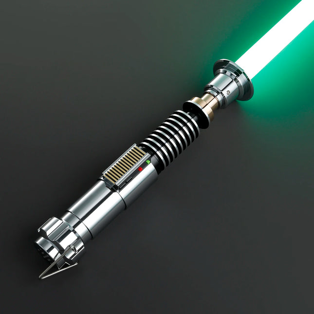Ultimate Luke Skywalker EP8 Lightsaber: Heavy Dueling Xeno Pixel Saber with Metal Hilt, 34 Sound Fonts & Smooth Swing Action