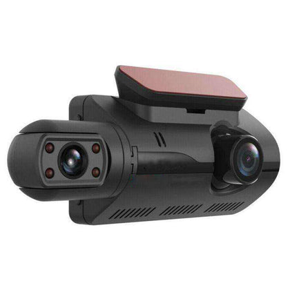 Ultimate Dual Dash Camera for Cars - 1080P Front and Inside Recording with Night Vision, G-Sensor, and Loop Recording