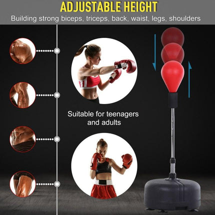 Ultimate Boxing Speedball with Adjustable Stand - Perfect for Teens & Adults - 360° Rebound for Stress Relief & Fitness - Ideal for Home Use in Any Space
