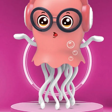 Electric Dancing Squid Toy Crawling Dancing Automatic Obstacle Avoidance Octopus Sensor Toy with LED Lights & Music