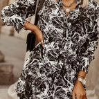 Black And White Tie Dye / S