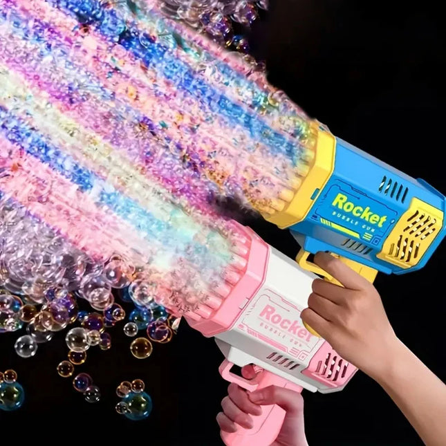 Fun-Filled 40 Hole Bubble Machine - Ultimate Outdoor Bubble Blowing Experience for Kids