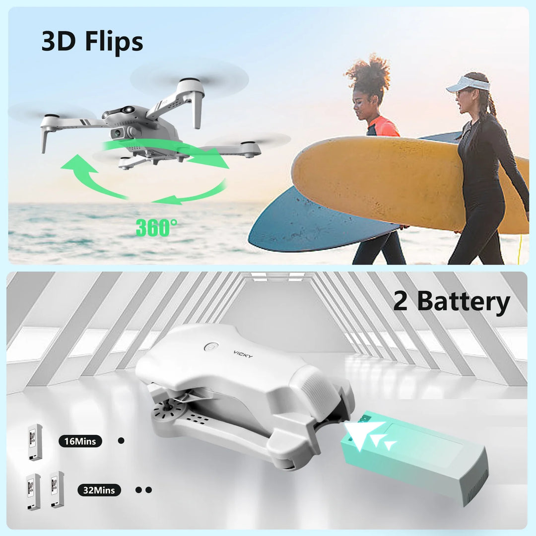 Experience the Thrill of Flight with the F10-1080P WiFi FPV Drone - Perfect for Beginners and Aerial Photography Enthusiasts!
