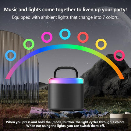 JYX D17 Wireless Portable Karaoke Speaker with 2 Wireless Microphones and RGB Light Show, Ideal for Kids, Travel, Outdoor Sports, Dorms, Parties, Birthdays, and Family Fun – a Great Gift Choice