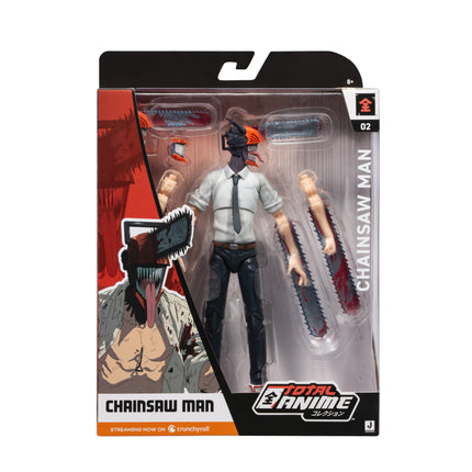 Total Anime Chainsaw Man - 6.5-Inch Figure with Alternate Head and Arms plus Swappable Mouthpiece