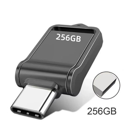 Revolutionary 2TB High-Speed USB Flash Drive with Dual Type-C and Lightning Interface - Perfect for Mobile Phones and Computers!