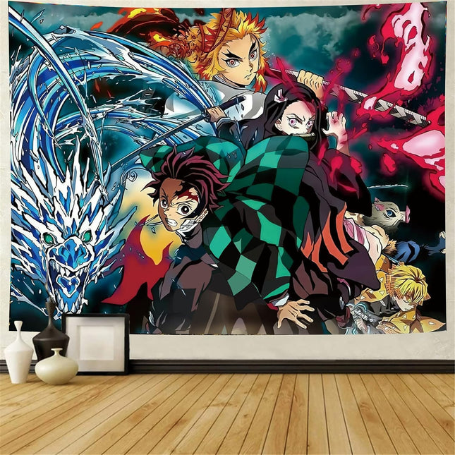 Anime Poster Tapestry - Metal Japanese Periphery - Bedroom Background Wallpaper 60X80 Inch Anime Birthday Decorations