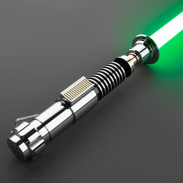 Ultimate Luke Skywalker EP8 Lightsaber: Heavy Dueling Xeno Pixel Saber with Metal Hilt, 34 Sound Fonts & Smooth Swing Action
