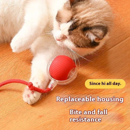 Smart Interactive Electric Rolling Ball Toy for Cats - USB Rechargeable Automatic Teaser