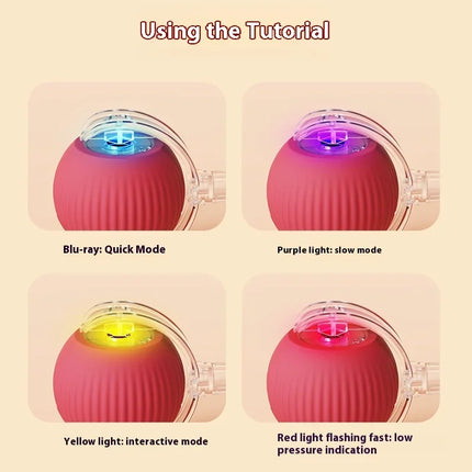 Smart Interactive Electric Rolling Ball Toy for Cats - USB Rechargeable Automatic Teaser