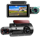 Ultimate Dual Dash Camera for Cars - 1080P Front and Inside Recording with Night Vision, G-Sensor, and Loop Recording