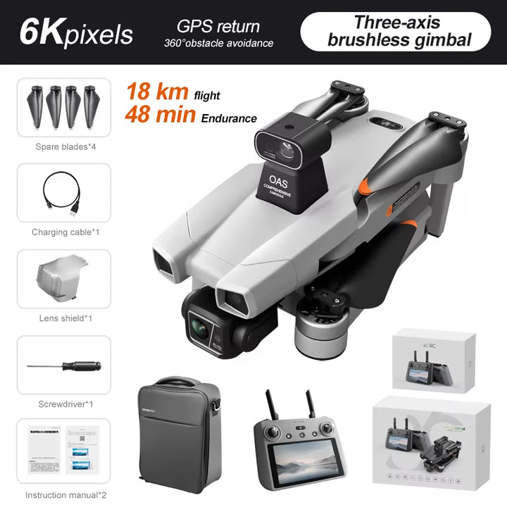 Experience the Ultimate Aerial Adventure with the AE86 Max 5G 4K Camera Drone Featuring GPS and Three Axis Gimbal Stabilizer