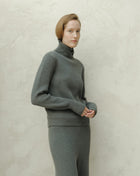 Extra Fine Merino Wool High Neck Sweater
