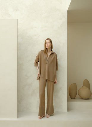 Extra Fine Merino Wool Maxi Polo