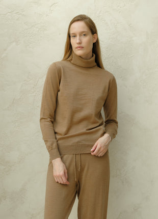 Extra Fine Merino Wool Turtleneck Sweater