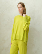 Extra Fine Merino Wool Oversized Crewneck Sweater 