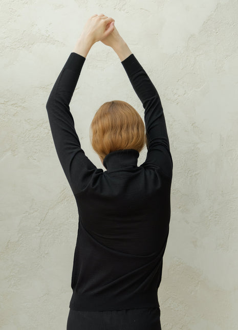 Extra Fine Merino Wool Turtleneck Sweater