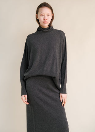 Cashmere Mix Maxi Turtleneck Sweater (3D-Knit)-18