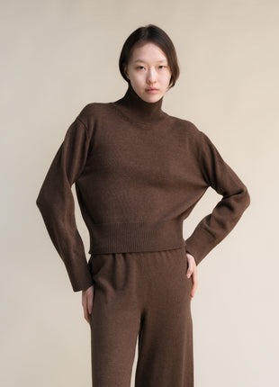 Cashmere Mix Turtleneck Sweater