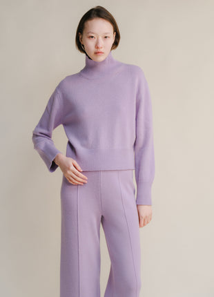 Cashmere Mix Turtleneck Sweater