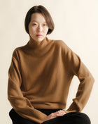 Pure Cashmere Maxi High Neck Sweater