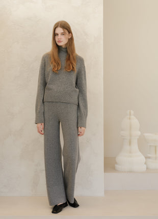 Cashmere Mix Turtleneck Sweater