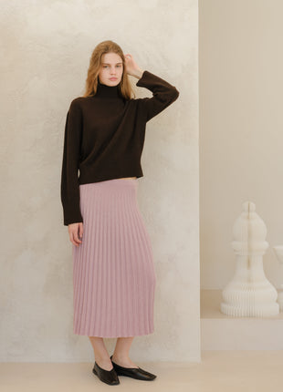 Cashmere Mix Turtleneck Sweater
