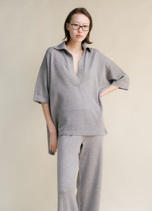 Extra Fine Merino Wool Maxi Polo