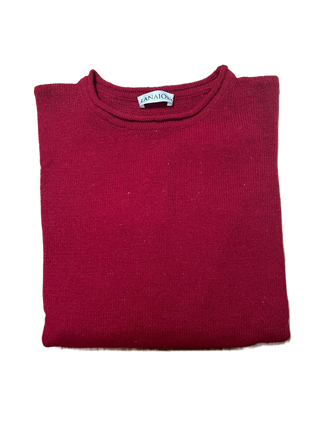 Women's Crew Neck Sweater in Short-Sleeved Merino Wool