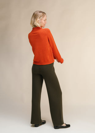 Cashmere Mix Cable "Ricciolo" Sweater (3D-Knit)