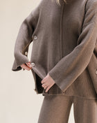 Cashmere Mix Oversized Cape Sweater-7