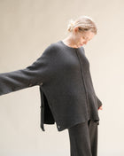 Cashmere Mix Oversized Cape Sweater-9