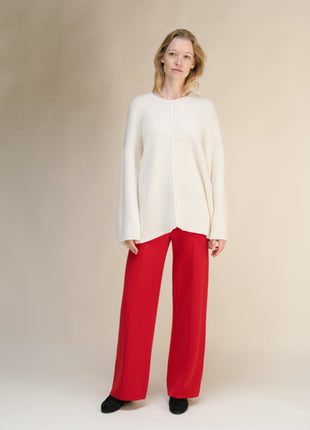 Cashmere Mix Oversized Cape Sweater-3