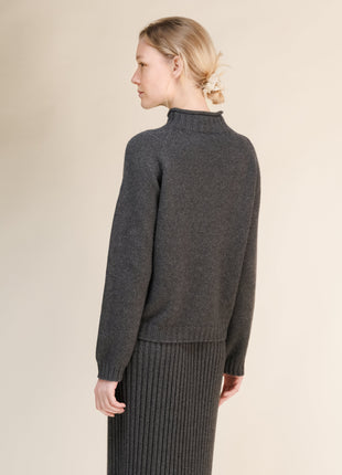 Cashmere Mix Cable "Ricciolo" Sweater (3D-Knit)